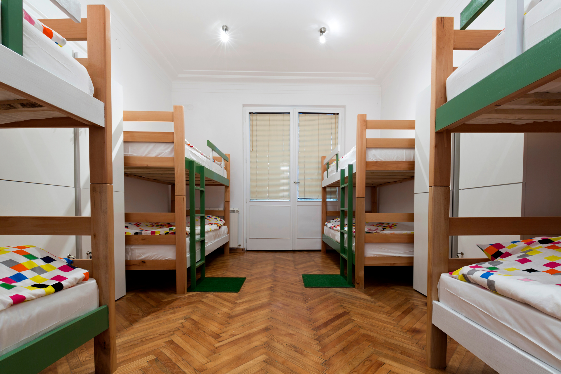 Eco friendly hostel room